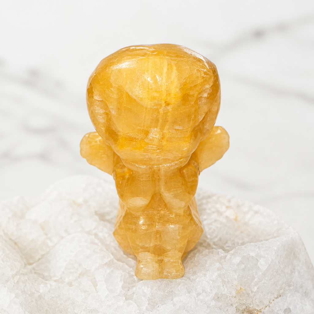 Orange Calcit Engel