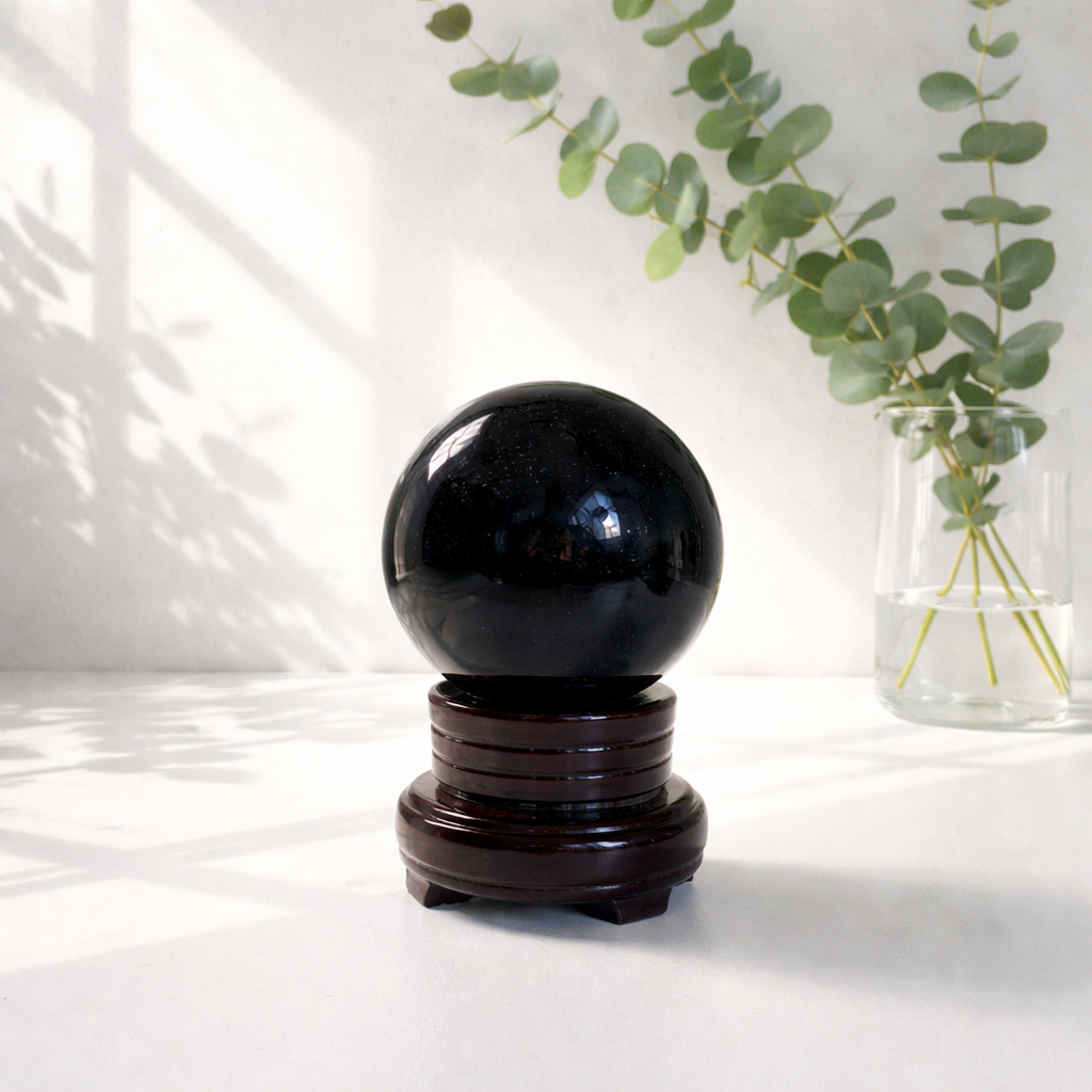 Grøn Goldstone kugle — også kaldt “green Sandstone”