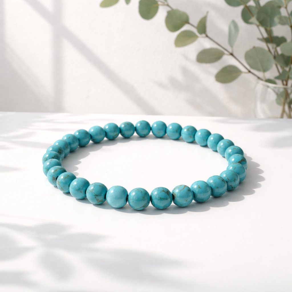 Turquoise er farvet howlite eller magnesite